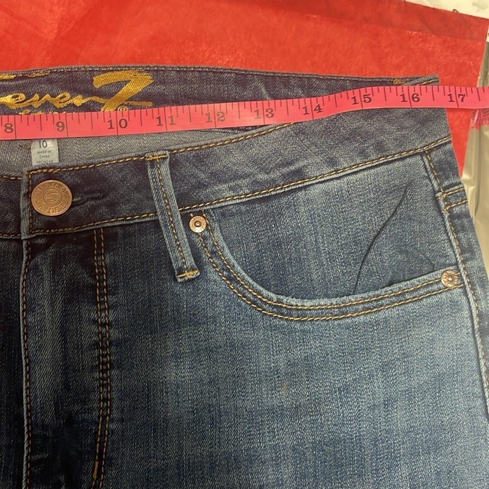 Seven 7 jeans straight crop size 10 - Picture 9 of 11